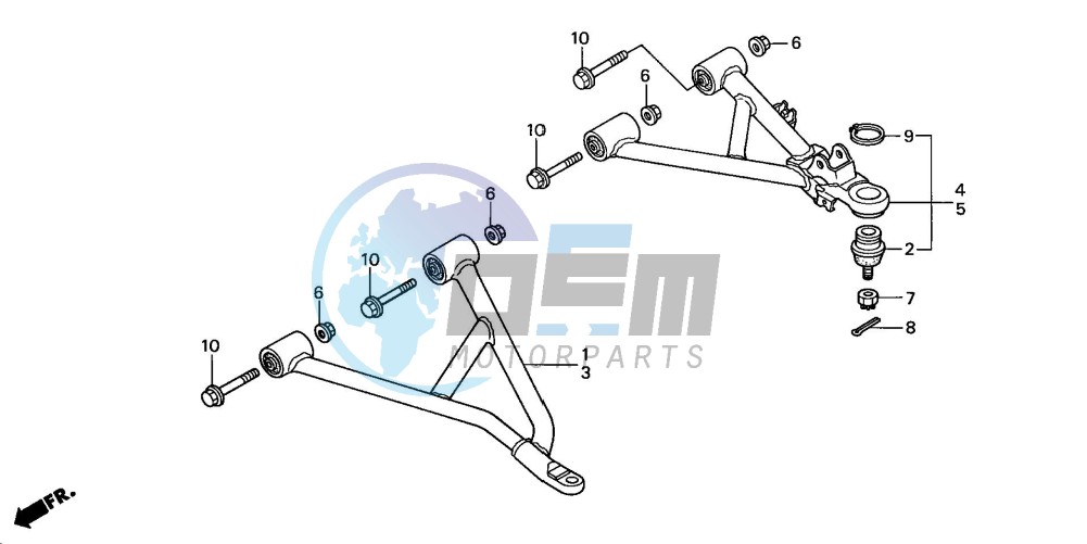 FRONT ARM (TRX350TM/TE)