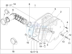 Granturismo 200 L USA drawing Air filter