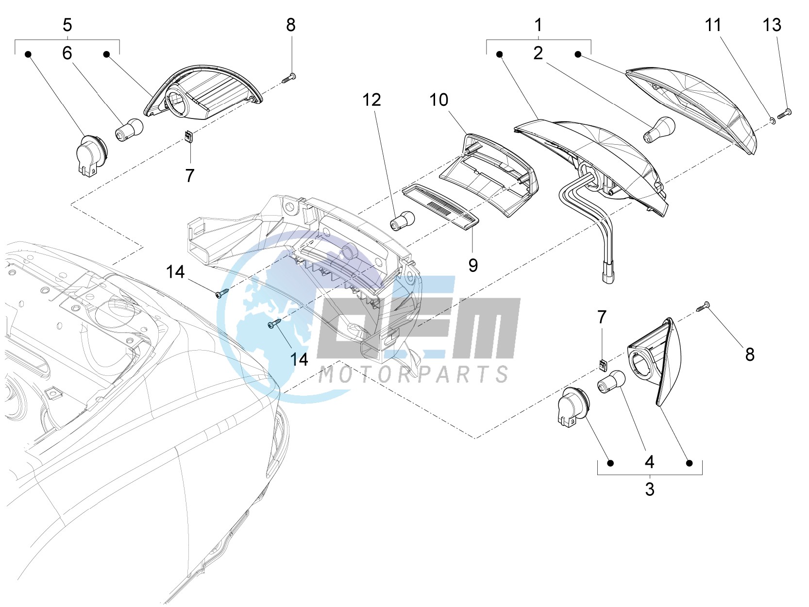 Rear headlamps - Turn signal lamps