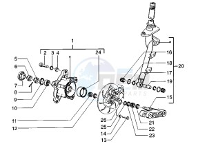 Zip 50 SP drawing Front Fork