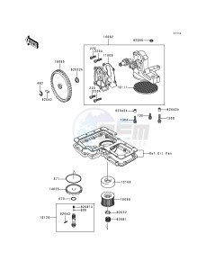 KZ 1000 P [POLICE 1000] (P15-P19) [POLICE 1000] drawing OIL PUMP_OIL FILTER