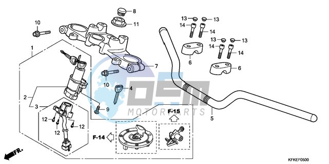 HANDLE PIPE/TOP BRIDGE