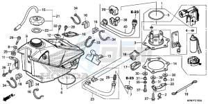 CRF250RF CRF250R Europe Direct - (ED) drawing FUEL TANK