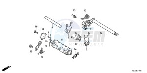 CRF100FD CRF100F Europe Direct - (ED) drawing GEARSHIFT DRUM