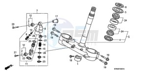 CRF250R9 Australia - (U / BLA) drawing STEERING STEM(CRF250R8/9) /STEERING DAMPER