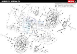 MARATHON-125-E4-TROPHY-UK-WHITE drawing WHEELS - BRAKES