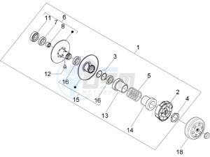 Runner 50 SP SC drawing Driven pulley