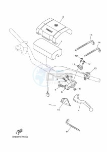 YZ250 (BCR2) drawing HANDLE SWITCH & LEVER