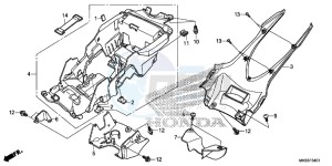 CBR1000SAG CBR1000 ED drawing REAR FENDER (CBR1000RA/ SA)