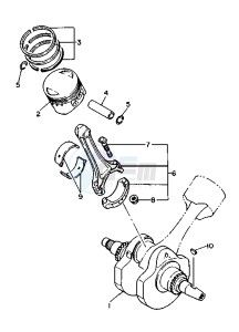 XV VIRAGO 535 drawing CRANKSHAFT PISTON