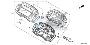 VFR1200XDF CrossTourer - VFR1200X Dual Clutch 2ED - (2ED) drawing METER