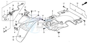 SH300AR drawing REAR FENDER