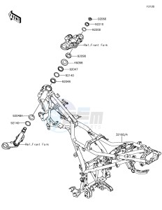 VERSYS-X 300 ABS KLE300CHF XX (EU ME A(FRICA) drawing Frame