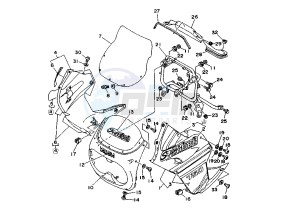 XTZ SUPER TENERE 750 drawing COWLING