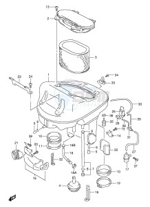 TL1000S (E2) drawing AIR CLEANER (MODEL V)