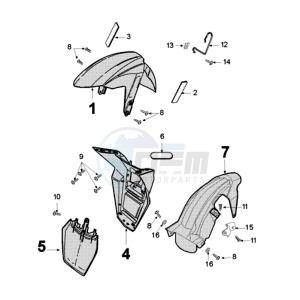 FIGHT 3 4T LE MANS drawing FENDERS