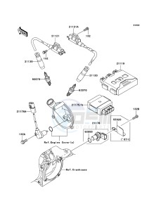 KVF650 4x4 KVF650D6F EU GB drawing Ignition System