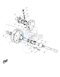 S2 A [MACH II] (-A) 350 [MACH II] drawing FRONT HUB -- S2-A- -