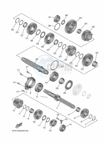 MT-09 MTN890 (B7NV) drawing TRANSMISSION