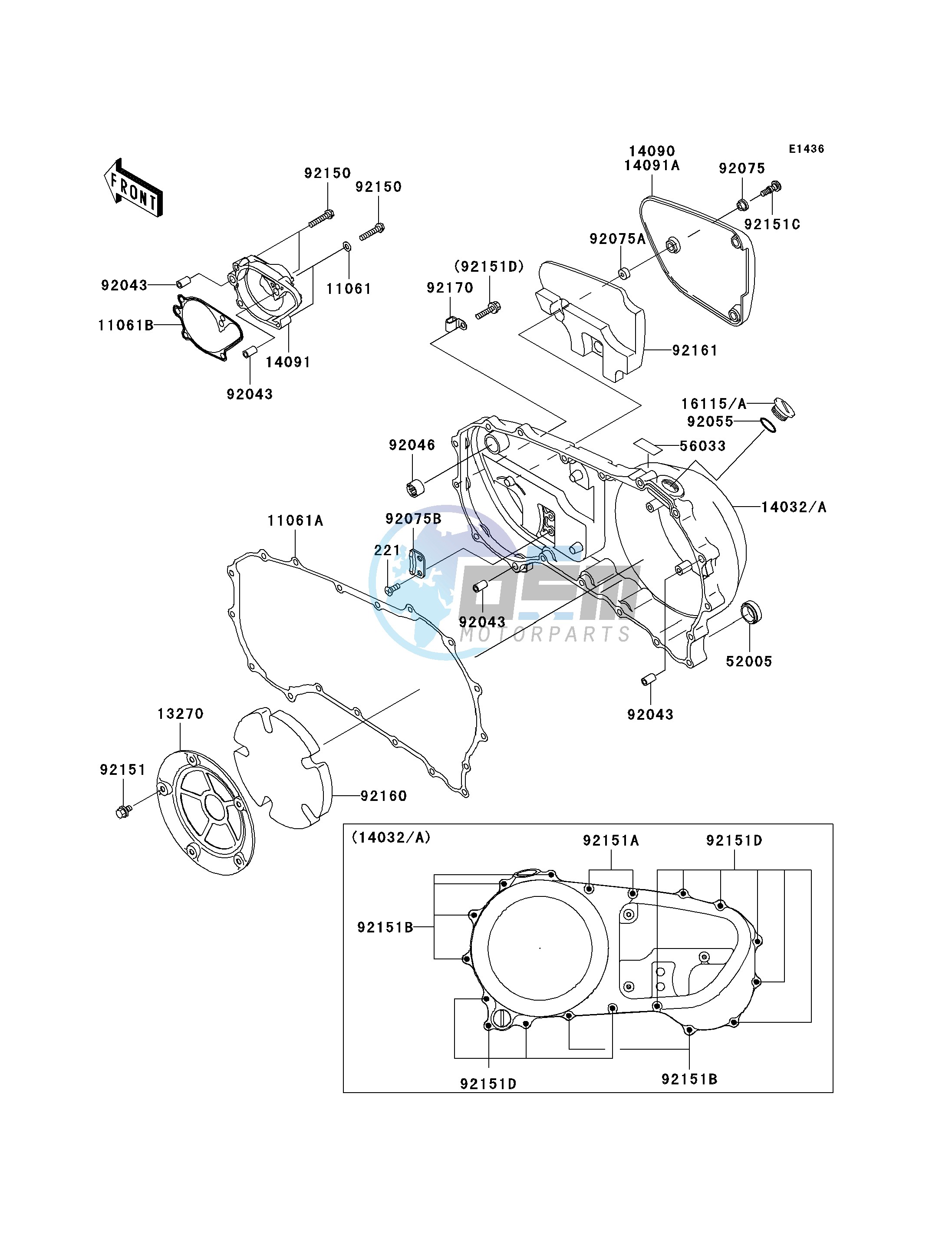 RIGHT ENGINE COVER-- S- -