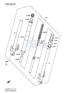 GSR750Z EU drawing FRONT FORK DAMPER