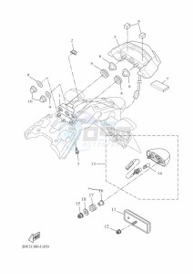 XTZ690 TENERE 700 (BMB8) drawing TAILLIGHT