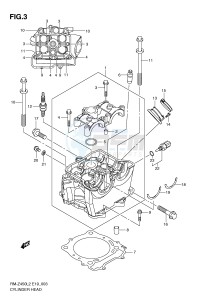 RM-Z450 (E19) drawing CYLINDER HEAD