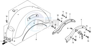 NV750C2 drawing REAR FENDER