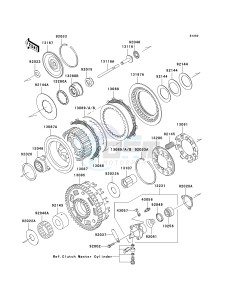 VN 1600 D [VULCAN 1600 NOMAD] (D6F-D8FA) D8F drawing CLUTCH