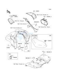 KVF 750 F [BRUTE FORCE 750 4X4I] (F8F) F8F drawing LABELS