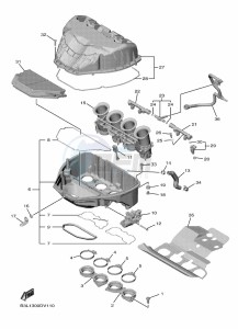 YZF1000D YZF-R1M (B4SD) drawing INTAKE