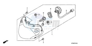 SH300AR9 UK - (E / ABS MKH SPC TBX) drawing HEADLIGHT