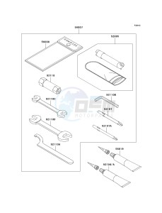 KVF 750 C [BRUTE FORCE 750 4X4I] (C6F-C7F) C6F drawing OWNERS TOOLS