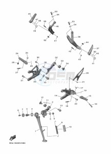 YZF1000D YZF-R1M (B4S1) drawing STAND & FOOTREST