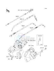 KLE 650 A [VERSYS EUROPEAN] (A7F-A8F) A7F drawing CABLES