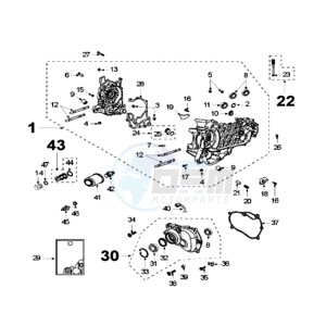 SAT 250 SC drawing CRANKCASE