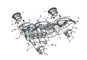 QUAD RAIDER 600 LONG CHASSIS drawing HEADLAMP CPL