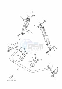 YFM700FWBD YFM70KPHK (B5K9) drawing REAR SUSPENSION