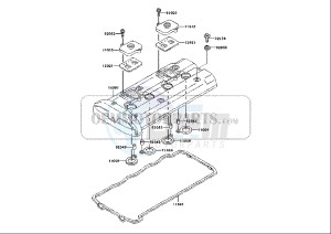 ZRX 1200 (EU) drawing CYLINDER HEAD COVER