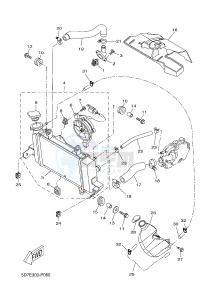 YZF-R125A YZF-R125 ABS R125 (BR61 BR61 BR61 BR61) drawing RADIATOR & HOSE