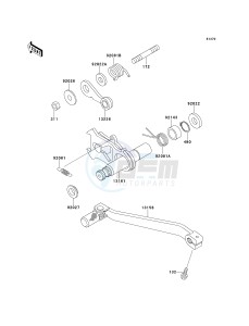 KLX 650 D [KLX650R] (D1) [KLX650R] drawing GEAR CHANGE MECHANISM