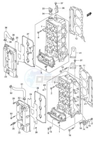 DF 225 drawing Cylinder Head