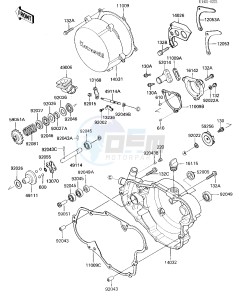 KX 500 D [KX500] (D1) [KX500] drawing ENGINE COVER-- S- -