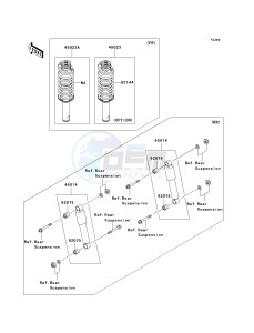 KAF 620 P [MULE 4000] (P9F-PAF) PAF drawing SHOCK ABSORBER-- S- -