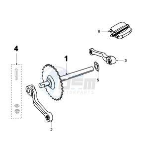 VOGUE LNA BE drawing PEDAL BRACKET