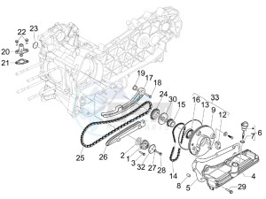 MP3 250 (USA) USA drawing Oil pump