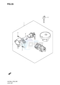 UH125 BURGMAN EU drawing LOCK SET