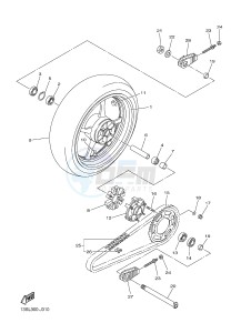 YZF-R6 600 R6 (2CXE 2CXF) drawing REAR WHEEL