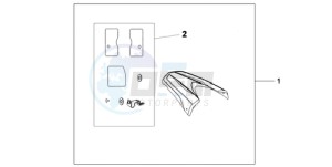 CB600F9 UK - (E / MKH) drawing KIT SEAT COWL SE