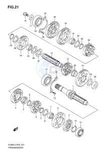 VL800 INTRUDER EU drawing TRANSMISSION